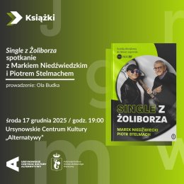 „Single z Żoliborza” | spotkanie z Markiem Niedźwiedzkim i Piotrem Stelmachem