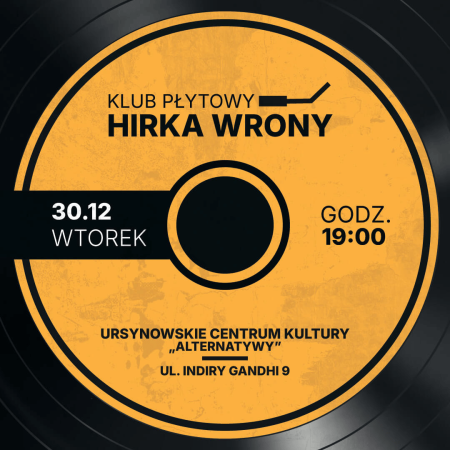 Klub Płytowy Hirka Wrony | spotkania z muzyką w roli głównej
