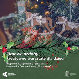 „Zimowe ozdoby” | kreatywne warsztaty dla dzieci