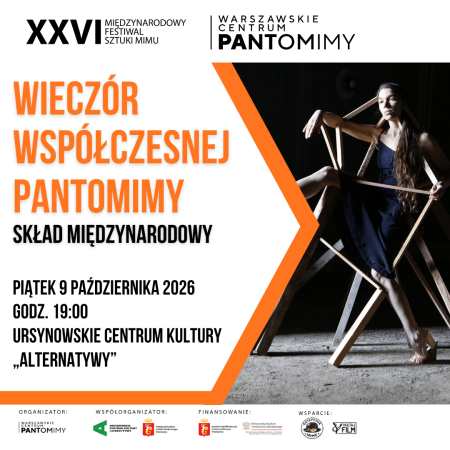 Wieczór Współczesnej Pantomimy | skład międzynarodowy | 26. Międzynarodowy Festiwal Sztuki Mimu