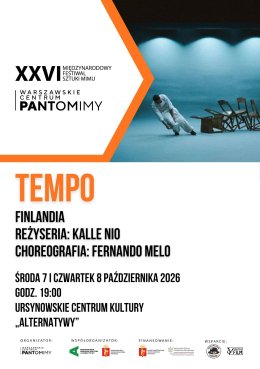 „Tempo” | Finlandia reżyseria: Kalle Nio | choreografia: Fernando Melo | 26. Międzynarodowy Festiwal Sztuki Mimu